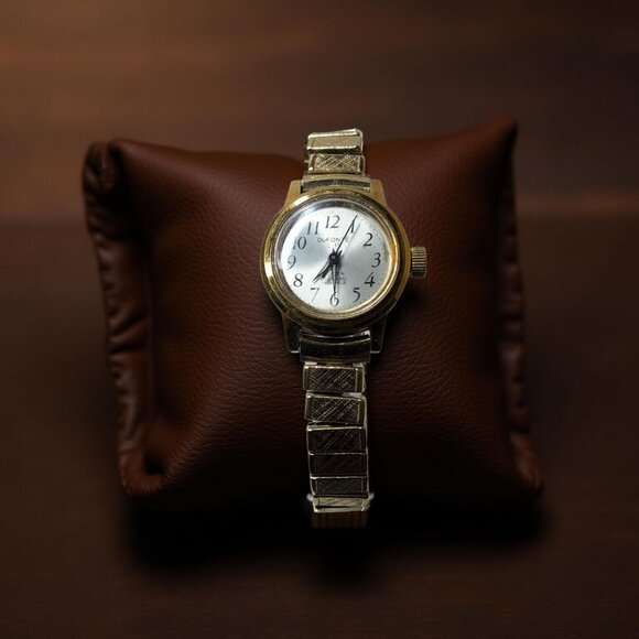 Vintage'- Ladies Dufonte Lucien Piccard- 17 Jewels Mechanical Swiss Watch-Gold p - Picture 1 of 16